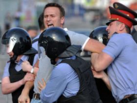 Задержание Навального. Фото: www.ria.ru