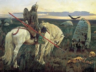 Виктор Васнецов. Витязь на распутье. 1882.