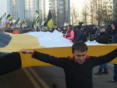 Русский марш в Люблино. Источник - https://twitter.com/alex_beykin/status/529581901645103104