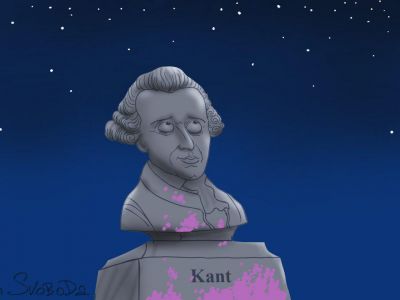 Памятник Иммануилу Канту. Рис. С.Елкина: svoboda.org