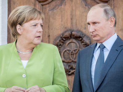 нгела Меркель и Владимир Путин. Фото: Michael Kappeler / dpa / Global Look Press