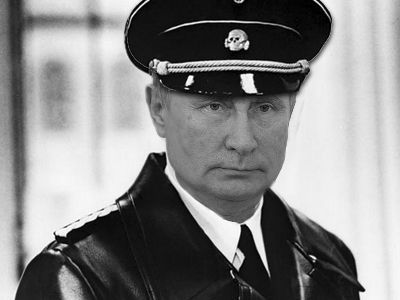 Путин в СС. Коллаж: В. Зайдман