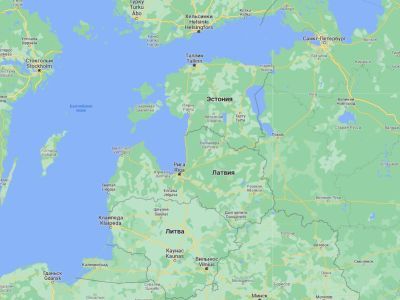 Балтика. Карты Google