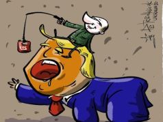Красный дизель на крови. Карикатура А.Петренко: t.me/PetrenkoAndryi